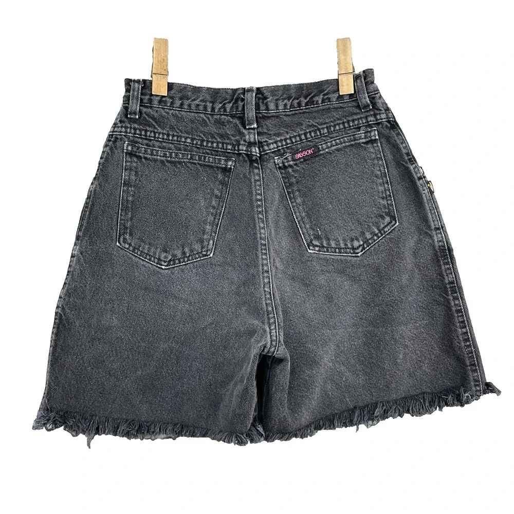 VTG Sasson Jean Shorts Womens 7/8 High Rise Cut Off Y2K Retro 90s American Denim